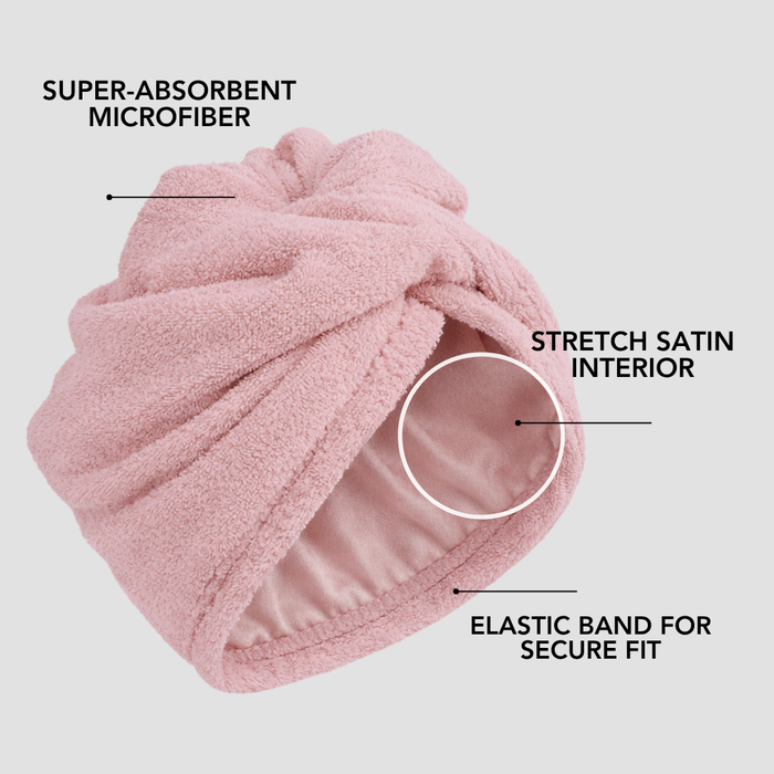 Hairbrella 2-in-1 Satin Twist Towel Turban, Bundle (2)