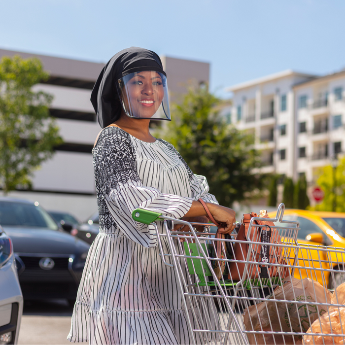 Hairbrella Pro Rain Hat + Face Shield