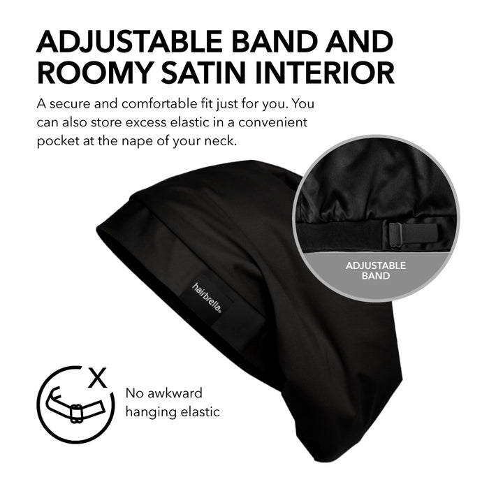 Hairbrella Satin-Lined, Men's Sleep Cap XL -  Bundle (2)