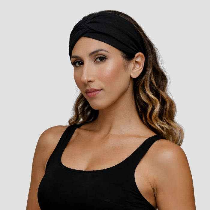 Hairbrella Satin-Lined Twist-Front Headband Bundle of 2