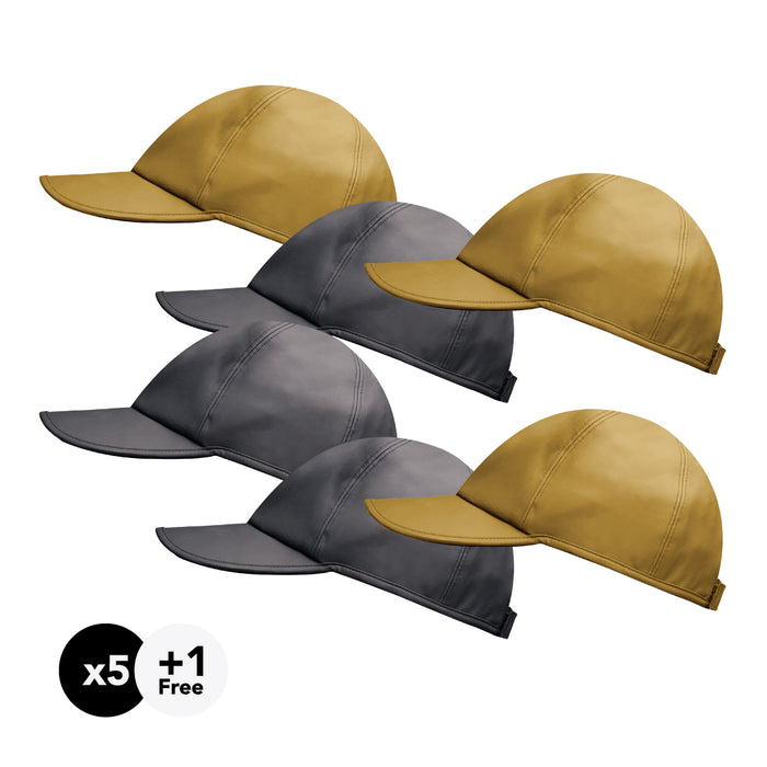 Hairbrella Satin-Lined, Waterproof Baseball Cap Gifting Bundle (Buy 5, Get 1 Free)