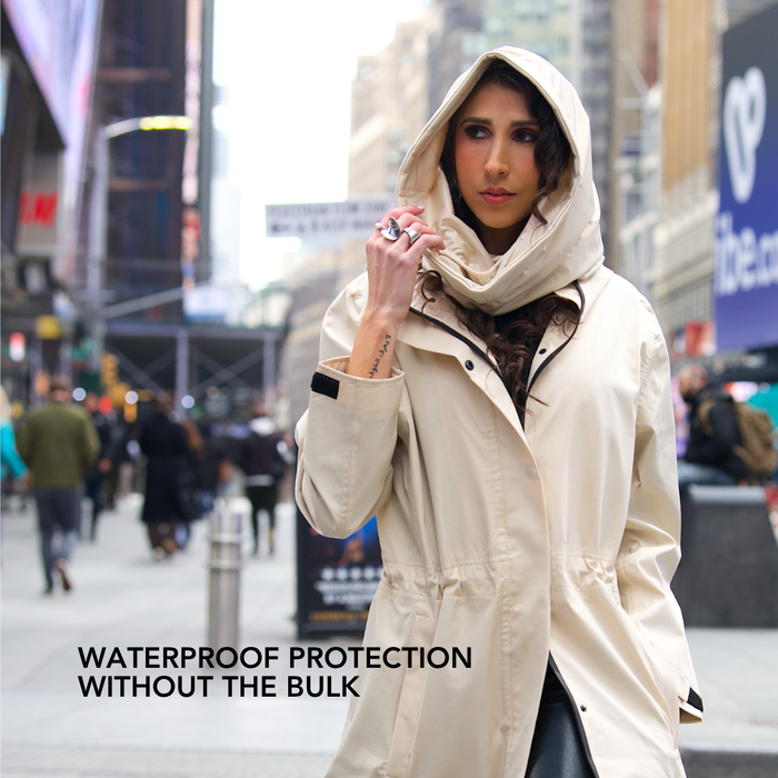 Hairbrella Satin-Lined, Waterproof, Packable Lite Rain Scarf