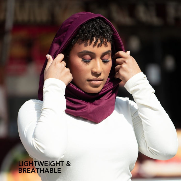Hairbrella Satin-Lined, Waterproof, Packable Lite Rain Scarf
