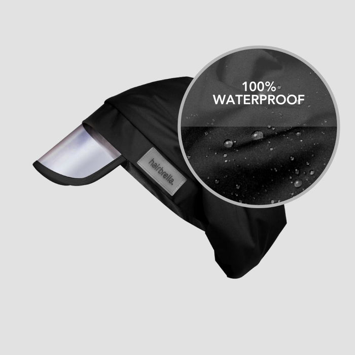 Hairbrella Satin-Lined, Waterproof Rain Hat