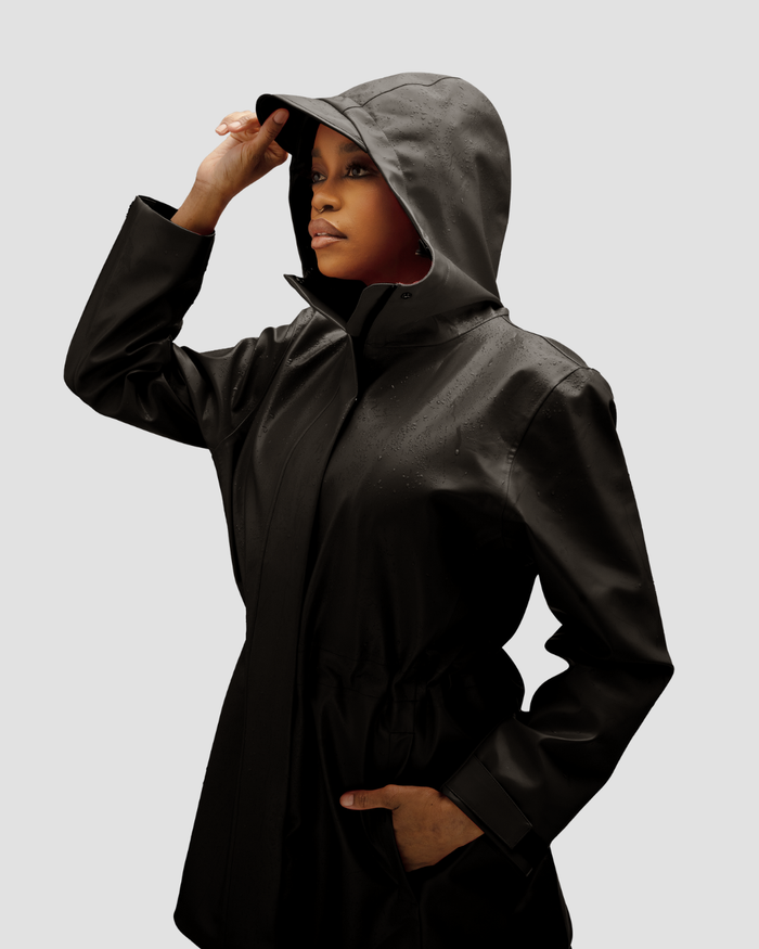 Hairbrella Satin-Lined, Waterproof Rain Jacket