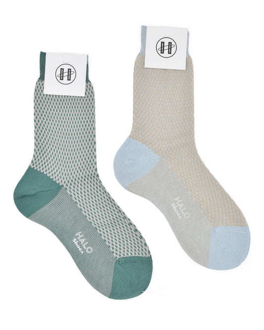 Halo Honeycomb Cotton Crew Sock