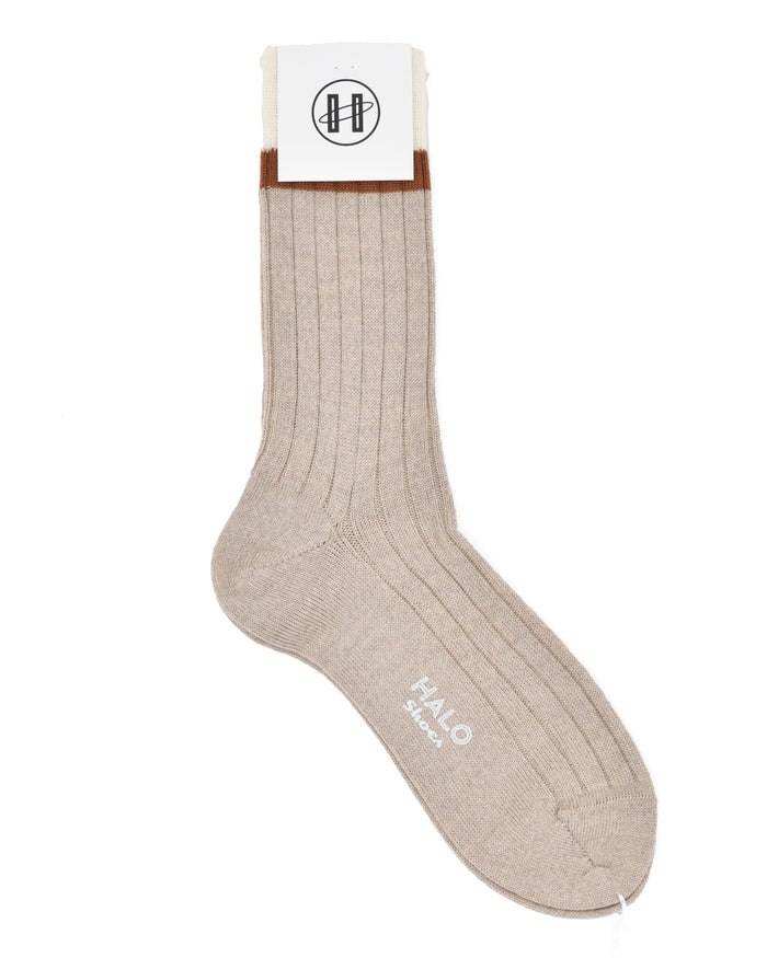 Halo Striped Wool Boot Sock