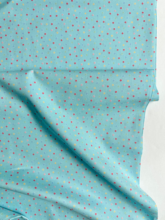 Happy Message 30's - Flower Dot - Blue - Atsuko Matsuyama - Sojitsu