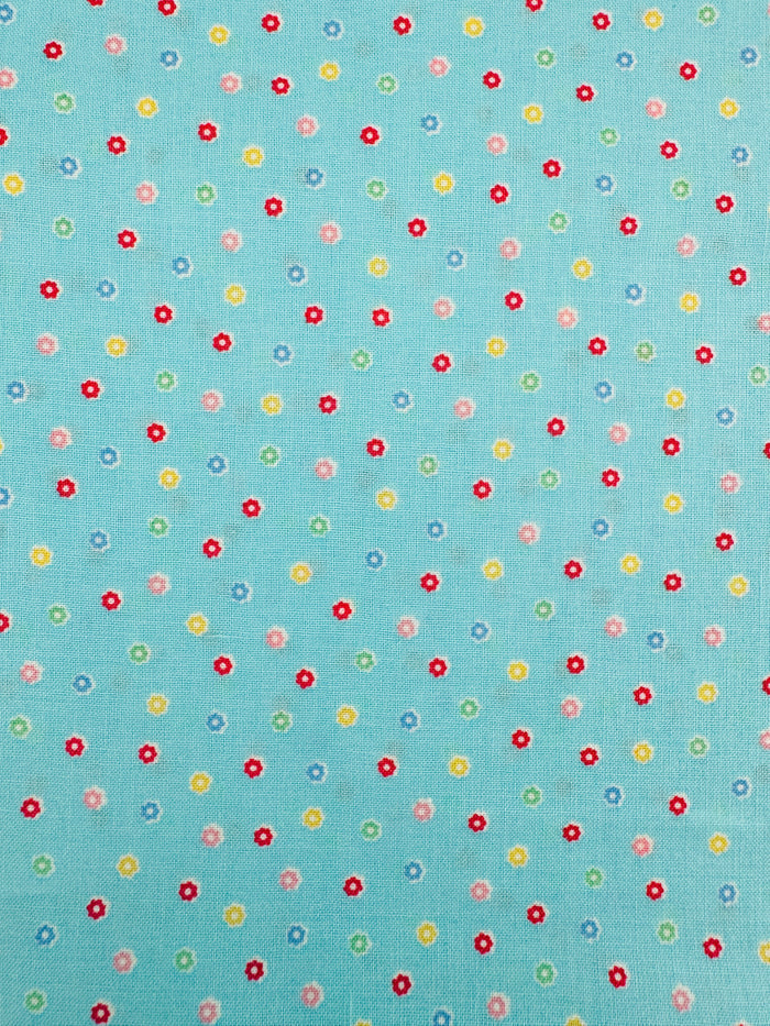 Happy Message 30's - Flower Dot - Blue - Atsuko Matsuyama - Sojitsu