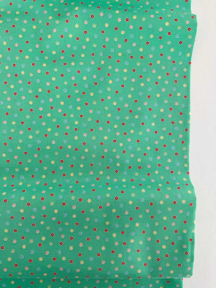 Happy Message 30's - Flower Dot - Green - Atsuko Matsuyama - Sojitsu