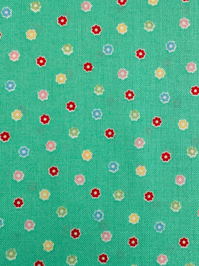 Happy Message 30's - Flower Dot - Green - Atsuko Matsuyama - Sojitsu