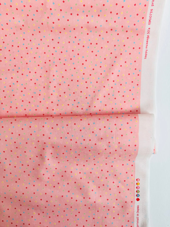 Happy Message 30's - Flower Dot - Pink - Atsuko Matsuyama - Sojitsu