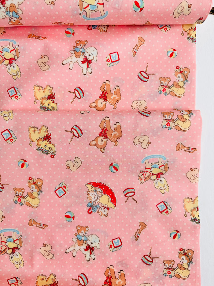 Happy Message 30's - Happy Baby Animals - Pink - Atsuko Matsuyama - Sojitsu