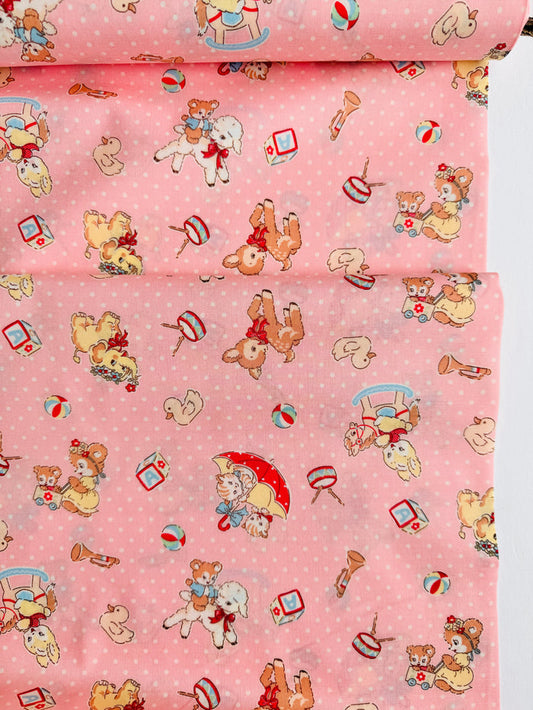 Happy Message 30's - Happy Baby Animals - Pink - Atsuko Matsuyama - Sojitsu