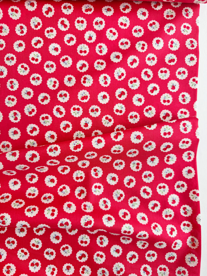 Happy Message 30's - Strawberry & Cherry Lace - Red - Atsuko Matsuyama - Sojitsu
