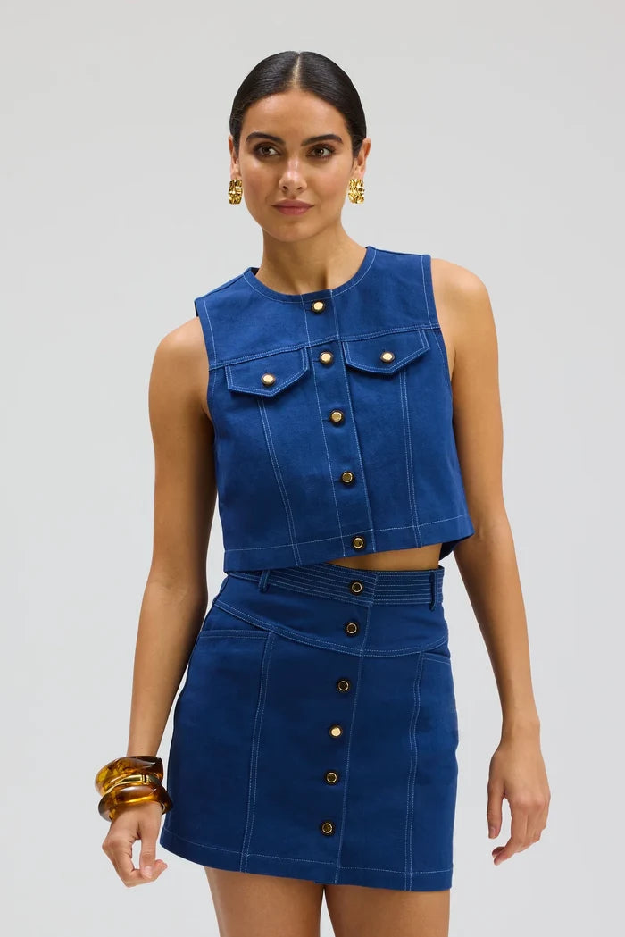 Harper Skirt-Navy