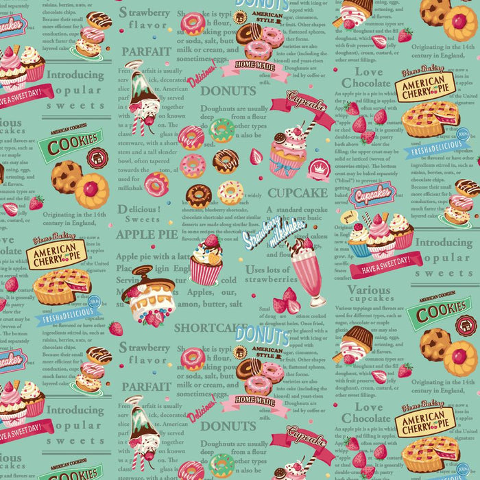 Hello Again 2 - Sweets - Green (D) - Quilt Gate