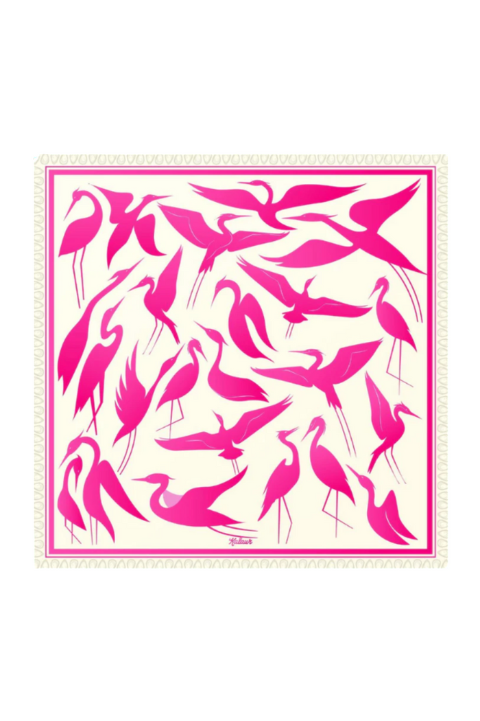 Kalaur Heron Scarf in pink