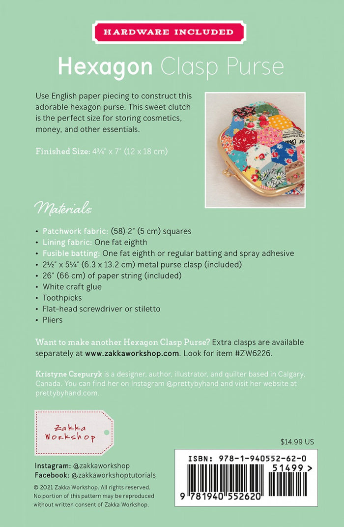 Hexagon Clasp Purse - Zakka Workshop