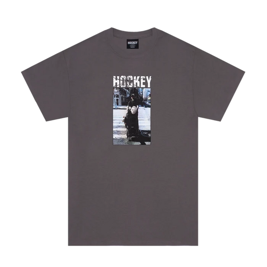 HOCKEY - CROSSWALK TEE CHARCOAL