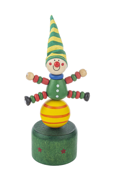 Holiday Wooden Push-Up Puppets