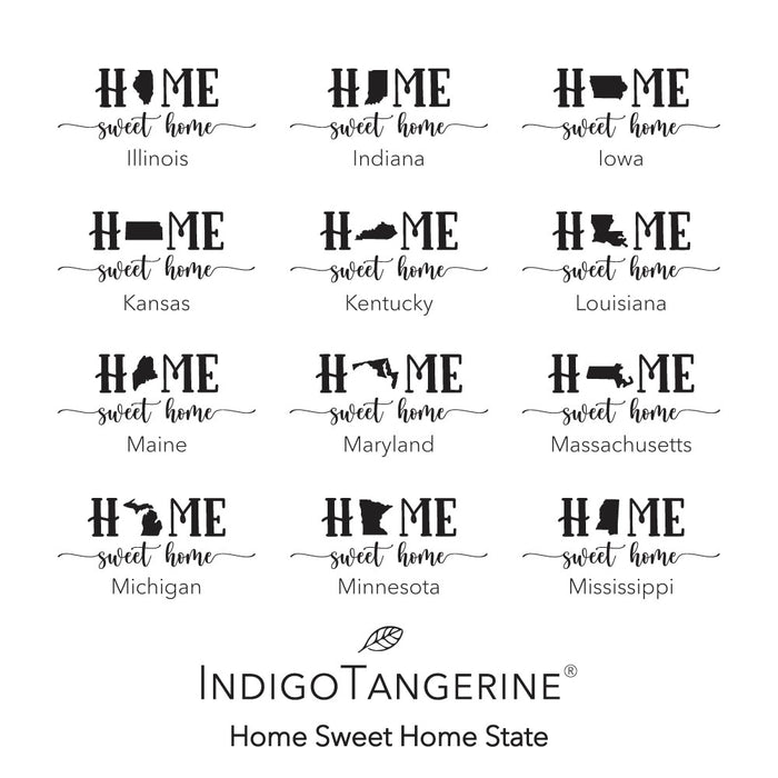Home Sweet Home (with State) - Custom Cotton Pot Holder