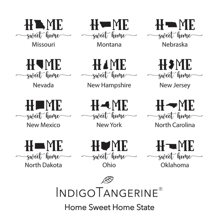 Home Sweet Home (with State) - Custom Cotton Pot Holder