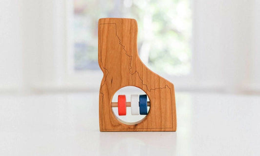 Idaho State Wooden Baby Rattle™