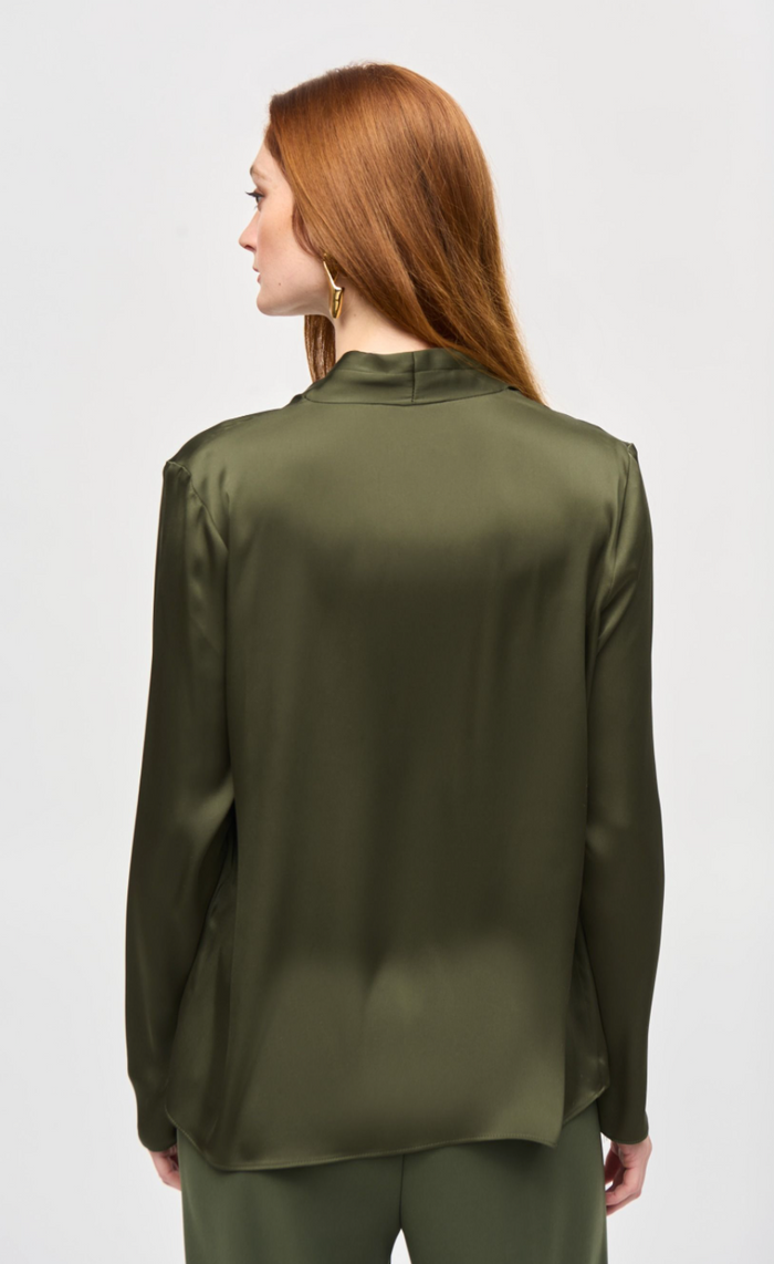 Iguana Satin Green Top