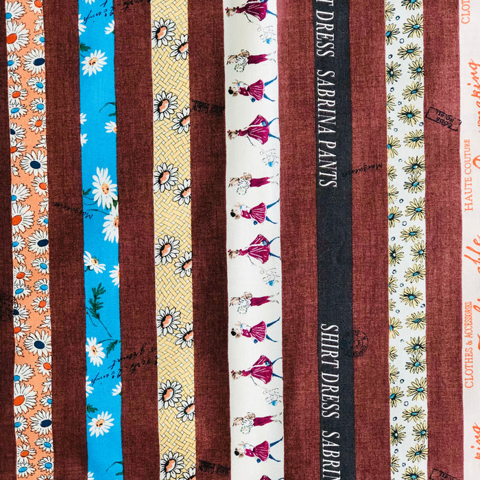 Design Stripes - Brown - Suzuko Koseki - Yuwa