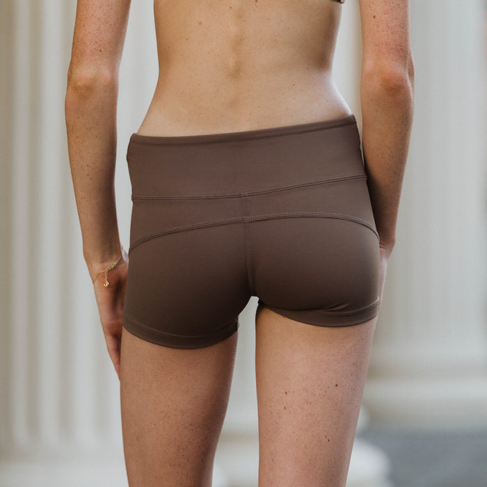 brown bike shorts