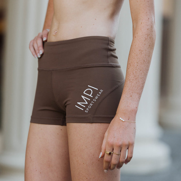 brown bike shorts