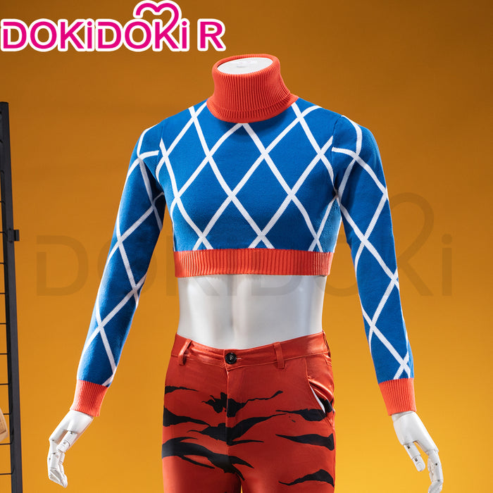 【In Stock】DokiDoki-R Anime Season 5 Cosplay Costume Blue Black Suit Golden Wind
