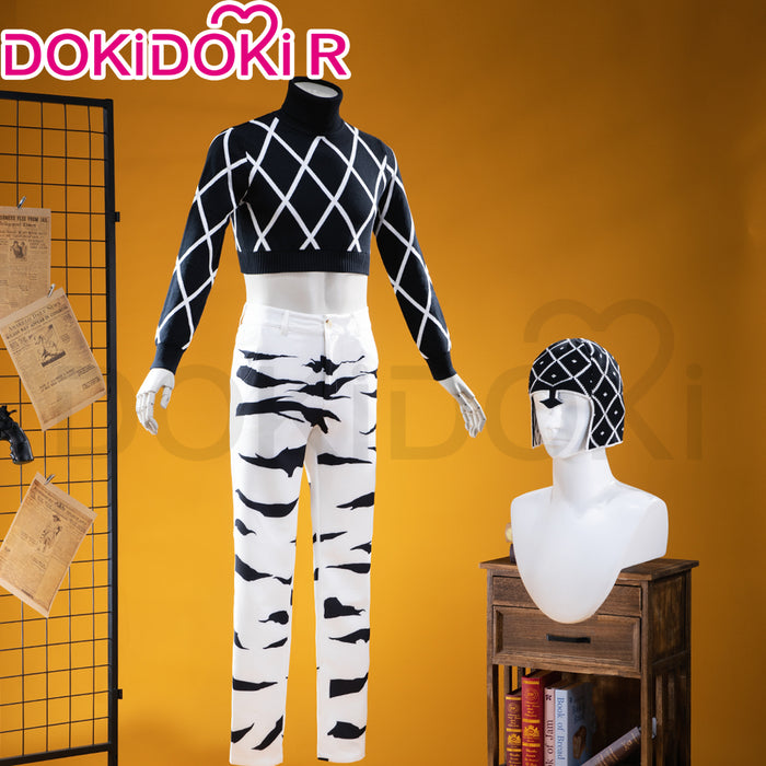 【In Stock】DokiDoki-R Anime Season 5 Cosplay Costume Blue Black Suit Golden Wind