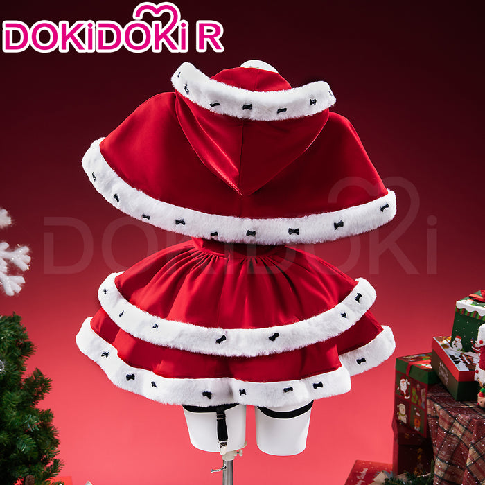 【In Stock】DokiDoki-R Game Cosplay Costume Christmas Red Dress