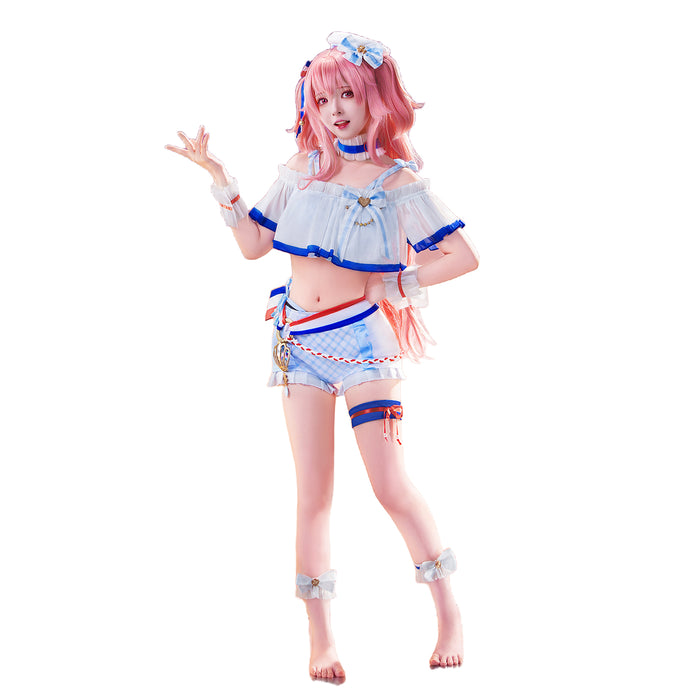 【In Stock】DokiDoki-R Game Cosplay Swimsuit Costume Summer Wear