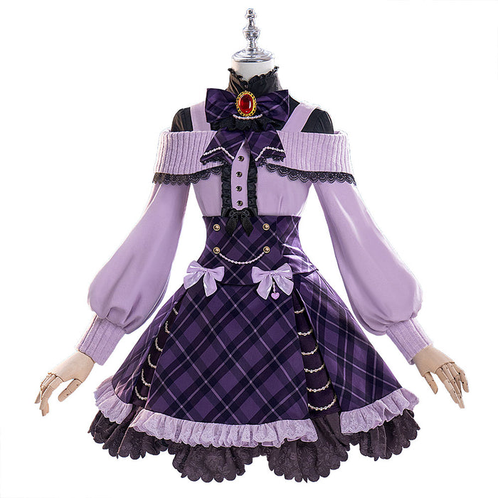 【In Stock】DokiDoki-R Game Diabolik Lovers Cosplay Komori Yui Costume Purple Dress Princess Collection