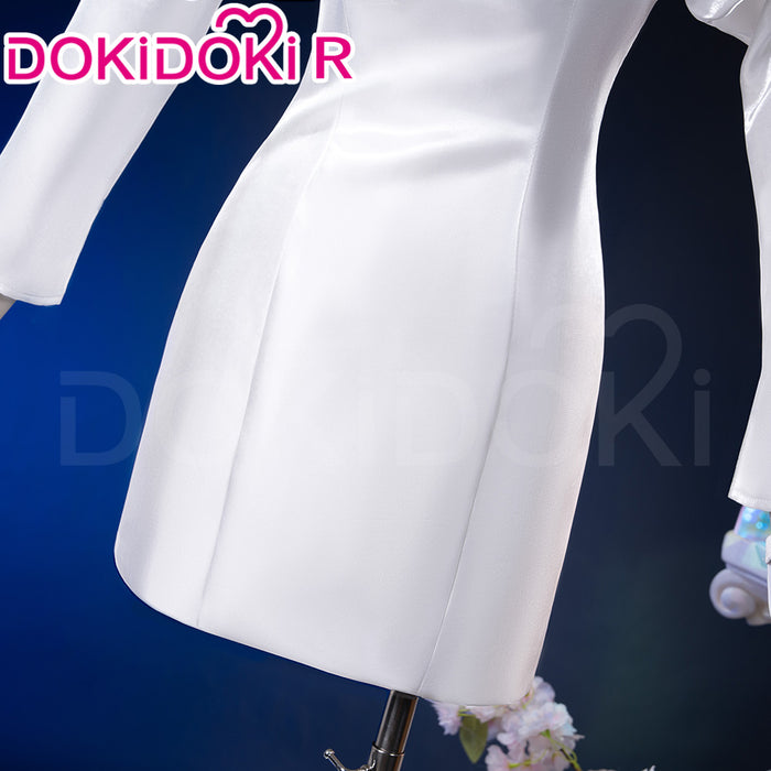 【In Stock】DokiDoki-R Music Project Cosplay Costume White Dress Cafe Collaboration Fading Youth