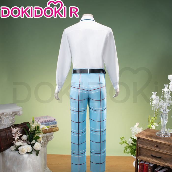 【In Stock】【Size S-2XL】DokiDoki-R Anime Cosplay Costume School Uniform White Blue DK
