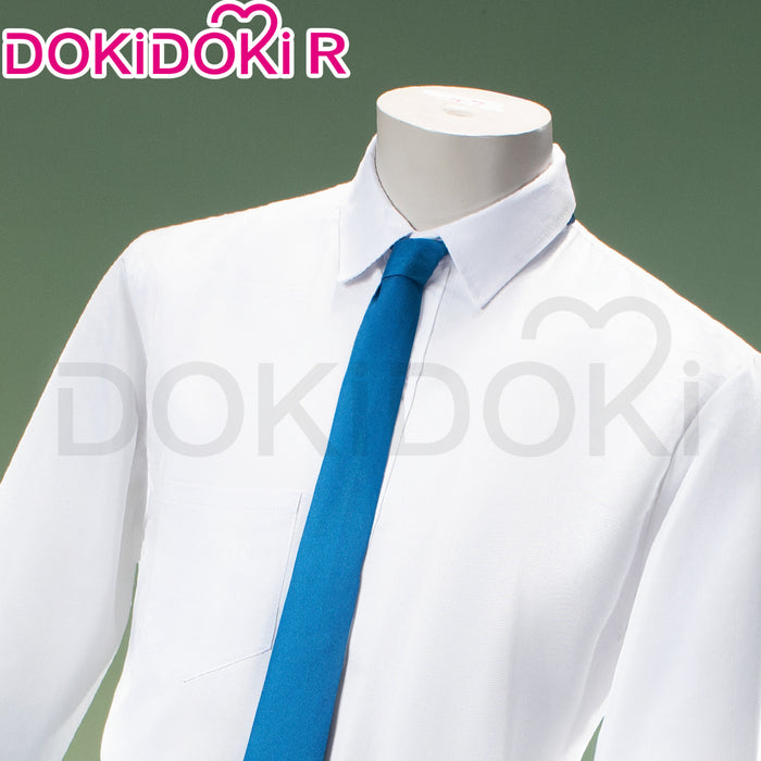 【In Stock】【Size S-2XL】DokiDoki-R Anime Cosplay Costume School Uniform White Blue DK