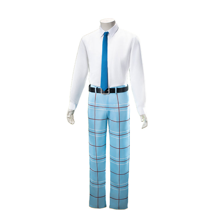 【In Stock】【Size S-2XL】DokiDoki-R Anime Cosplay Costume School Uniform White Blue DK