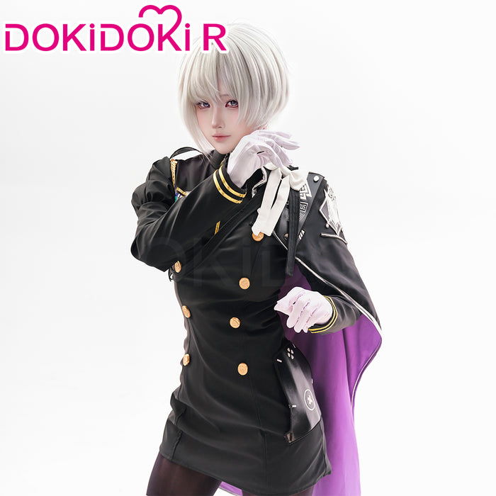 【In Stock】【Size S-2XL】DokiDoki-R Game Cosplay Costume Black Military-style Uniform Set