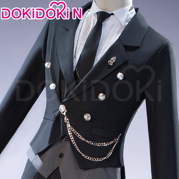【In Stock】【Size S-3XL】DokiDoki-N Anime Cosplay Seebaastiaan Miichaeliis Costume Black Suit