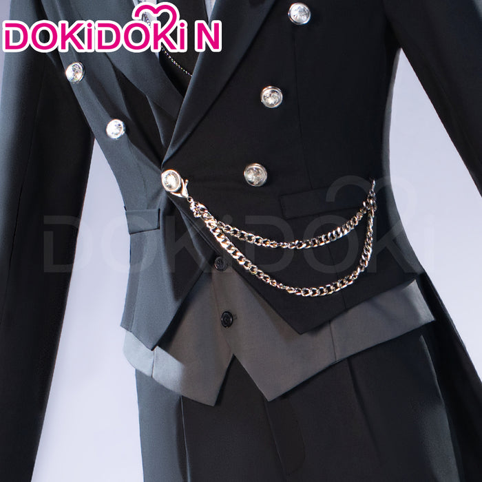 【In Stock】【Size S-3XL】DokiDoki-N Anime Cosplay Seebaastiaan Miichaeliis Costume Black Suit