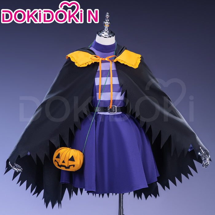 【In Stock】【Size XS-3XL】DokiDoki-N Anime Costume Black Purple Halloween Cute With Hat