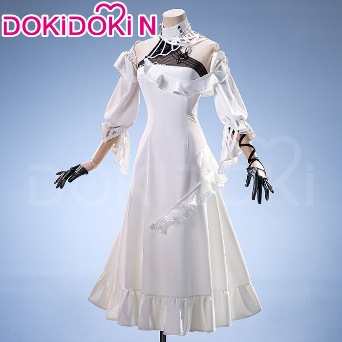 【In Stock】【Size XS-3XL】DokiDoki-N Game Wuthering Waves Cosplay Phrolova Costume White Dress