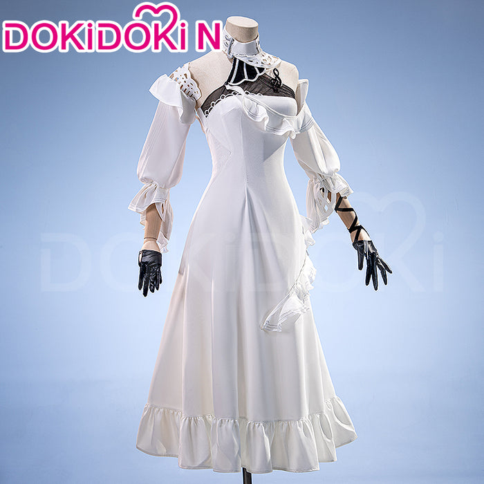 【In Stock】【Size XS-3XL】DokiDoki-N Game Wuthering Waves Cosplay Phrolova Costume White Dress