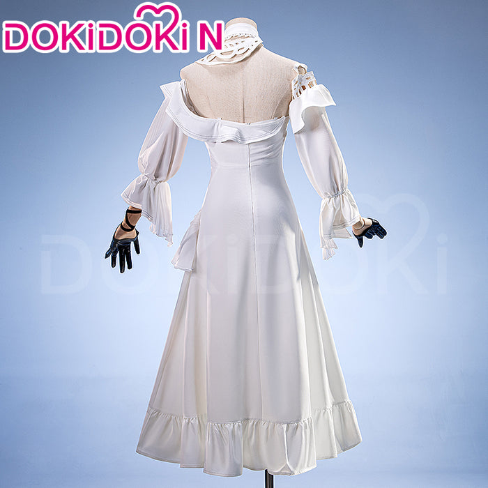 【In Stock】【Size XS-3XL】DokiDoki-N Game Wuthering Waves Cosplay Phrolova Costume White Dress