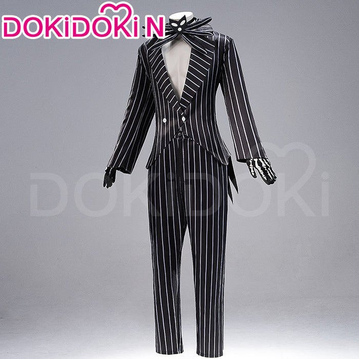 【In Stock】【Size XS-3XL】DokiDoki-N Movie Anime Cosplay Costume Halloween Black White Striped Suit
