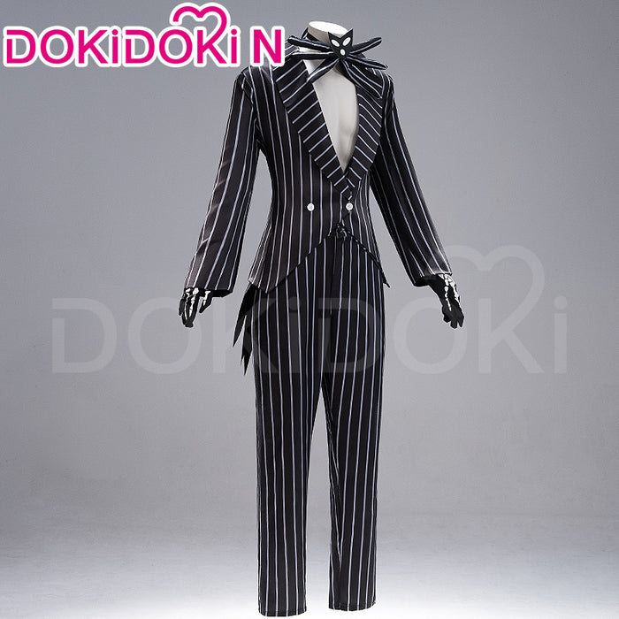 【In Stock】【Size XS-3XL】DokiDoki-N Movie Anime Cosplay Costume Halloween Black White Striped Suit